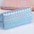 Fashion Simple Colorful Woven Pattern Women's Zipper Makeup Toiletries Waterproof Three-Dimensional Hexagonal Bag in Stock