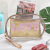 English Letter Love Transparent PVC Cosmetic Bag S Large Capacity Waterproof Cosmetic Bag Waterproof Storage Bag Custom 