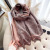 Women's Scarf Autumn and Winter Letter Scarf Thickened Cashmere Ins Trendy New Fashionable Stylish Double-Sided Thermal Shawl