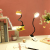 Factory Direct Sales Antlers Metal Table Lamp with Clamp Bedroom Table Lamp Small Night Lamp USB Rechargeable Desk Lamp