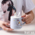 Hot Selling Cartoon Hand Drawn Unicorn Ceramic Cup with Cover with Spoon Coffee Cup Creative Mug Office Water Glass