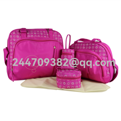 Mother Bag Kit Fashion Travel Bag Crossbody Bag Handbag Manufacturer Self-Selling Mummy Bag Foreign Trade Printing Baby