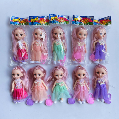 Simulation DIY Barbie Doll Wholesale Single OPP Bag Girl Children's Toy Princess Stall Play House Gift