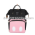 Factory Wholesale Multi-Functional Contrast Color Fashion Mummy Bag Large Capacity Feeding Bottle Diaper Waterproof Rucksack Dot Backpack
