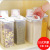 Transparent Plastic Japanese Measuring Rice Bucket Seal Rice Bucket Moisture-Proof Insect-Proof Rice Storage Box Kitchen Cereals Storage Tank
