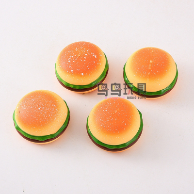 Creative Simulation Food Stress Relief Ball Japanese and Korean TPR Vent Flour Ball Cartoon Hamburger Squeezing Toy Trick Toy