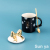 Hot Selling Cartoon Ceramic Cup Dot Bow Coffee Cup Creative Mug