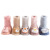 21 Autumn and Winter New Thick Coral Fleece Baby Shoes and Socks Cartoon Doll Middle Tube Children Toddler Socks Baby Floor Socks