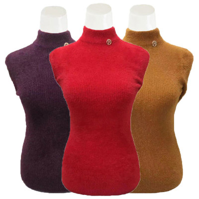 Middle-Aged and Elderly Mothers Wear Thickened Sweater Women's Autumn and Winter Warm Middle-Aged Undershirt Grandma's Clothes Knitted Sweater