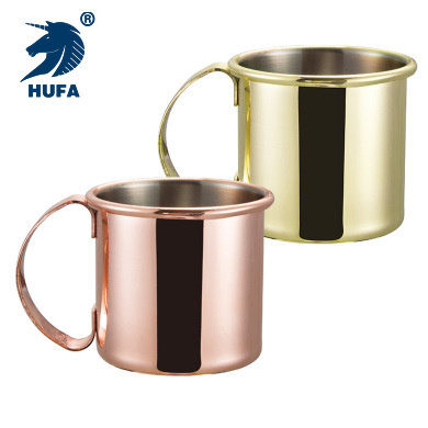 304 Stainless Steel Mini Mug Bar Cocktail Glass 60ml Shot Glass Factory Wholesale Electroplating Copper Cup