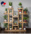 Wooden Horse Balcony Solid Wood Flower Stand Living Room Multi-Layer Wooden Jardiniere Indoor Succulents Flower Rack Hot Sale