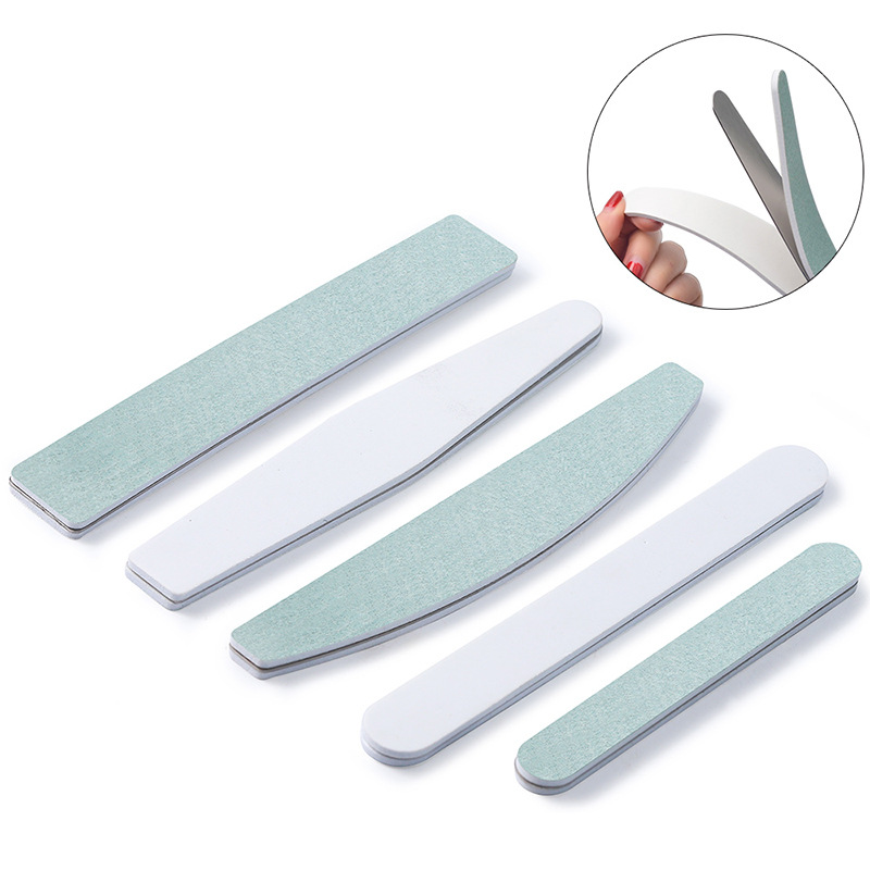 美甲工具 抛光条绿面抛光块组合 背带胶含贴片10片