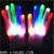Christmas Gift Halloween Colorful Glitter Gloves Rainbow Light-up Gloves Led Gloves Fluorescent Dance Gloves