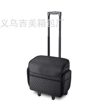 Universal Wheel Rollaboard Cosmetic Bag Cosmetic Case Large Capacity Multi-Layer Nail Tattoo Toolbox Portable Toolkit