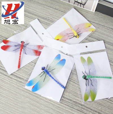 14cm Simulation Dragonfly Refridgerator Magnets Travel Gift Gift Dragonfly Magnetic Stickers Creative Garden Green Plant