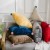 Netherlands Velvet Plain Simple Modern Sofa Cushion Hanging Ball Pillow Office Soft Cushion Velvet Waist Cushion Wholesale