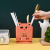 Creative Household Bear Cage Kitchen Standing Multi-Functional Chopsticks Box Double Grid Drain Chopsticks Box Plastic Chopstick Canister