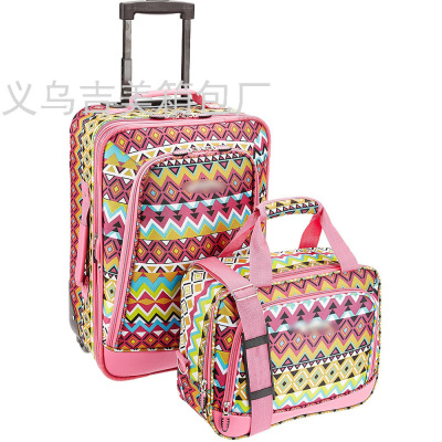 Export Suitcase Two-Piece Luggage Zipper 20-Inch Trolley Case Business Boarding Bag Factory Foreign Trade Wholesale