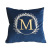 Light Luxury Nordic Simple Color Netherlands Velvet Letter Embroidered Sofa Cushion Model Coffee Room Ktv Pillow Custom