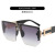 Semi-Rimless Sunglasses Women's 2021 New UV Protection Sunscreen Driving Sunglasses Men's Square Frame Riding Sunglasses