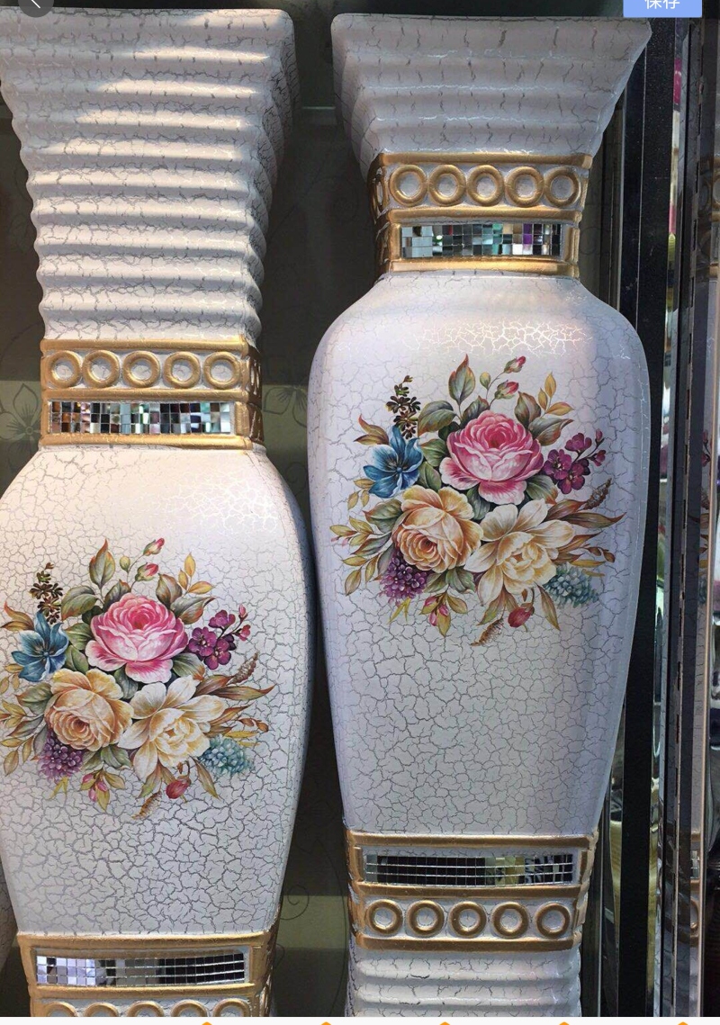 现代简约落地花瓶客厅北欧创意插花摆件家居装饰陶瓷干花花艺摆设