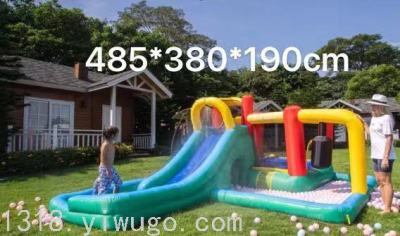 Factory Direct Sales Inflatable Toy Inflatable Castle Slide Naughty Castle Oxford Fabric PVC Family Party Small Play Water