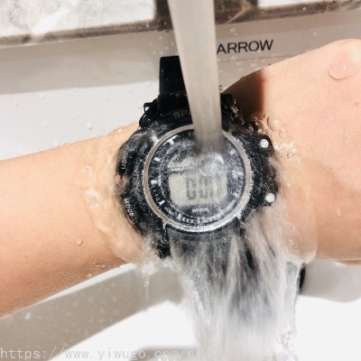 Popular Men's Sports Electronic Watch Creative Student Multi-Functional Waterproof Watch