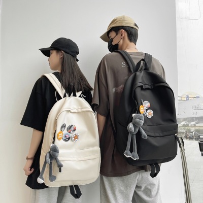 Foreign Trade Fashion Brand Schoolbag Female Korean Style High School and College Student Junior High School Student Mori Style Simple Ins Backpack Men's Backpack