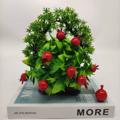 Mini Artificial Bonsai Flower Small Potted Factory Direct Sales Artificial Flower Plant