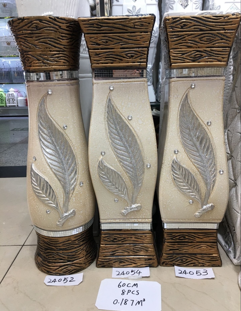 现代简约落地花瓶客厅北欧创意插花摆件家居装饰陶瓷干花花艺摆设