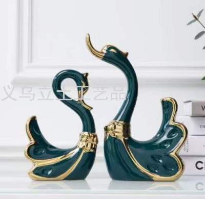 Gao Bo Decorated Home European Style Simple Crafts Home Decoration Couple Wedding Swan