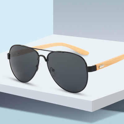 2021 New Bamboo Sunglasses Male Driver Driving Aviator Sunglasses Sun Protection Fashion Driving Fishing Driving Sunglasses Mixed Batch