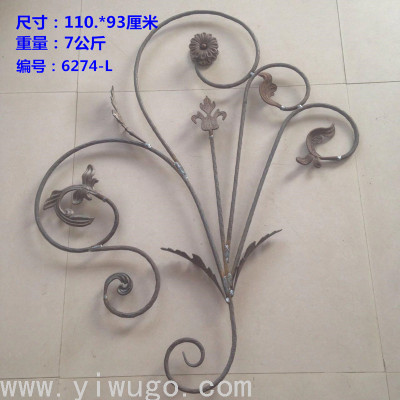 Professional Production Forging Craft Iron Flower Handmade Iron Ornamental Work Indoor and Outdoor Fence Corral Flowers