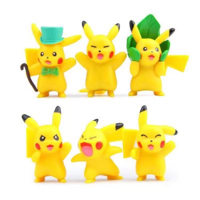 6 Style Leaves Pokemon Pokémon Toy Garage Kit Doll Model Micro Landscape Cake Ornaments Gift