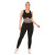 Jixi Clothing Fitness Suit plus Size Yoga Wear Tight Weight Loss Pants Sports Bra Two-Piece Set
