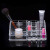 Trapezoidal Transparent Cosmetic Lipstick Holder Nail Polish Lip Gloss Lipstick Storage Box Storage Rack
