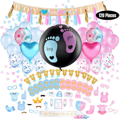 2021 New Product Party Decoration Baby Shower Boy Or Girl Gender Reveal Party Supplies Kit