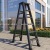 Ladder, Factory Direct Sales, Carbon Steel Ladder, Carbon Steel Trestle Ladder, Trestle Ladder, Aluminum Alloy Carbon Steel Herringbone