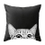 Nordic Black and White Geometry Animal Pillow Cover Cartoon Cat Pug Schnauzer Dog Cushion Car Sofa Pillow