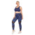 Jixi Clothing European and American Fitness Suit plus Size Yoga Wear Tight Sports Bra Three-Piece Set