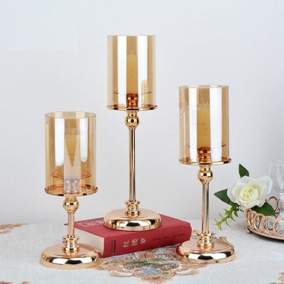European-Style Metal Candlestick Romantic Home Nordic Light Luxury Candle Holder Christmas Ornament
