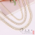 Copper Plating Edge Retaining Zircon Claw Chain Chain Scatter Chain DIY Bracelet Necklace Decorations Material Accessories Factory Direct Sales