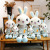 New Douyin Online Influencer Same Style Couple Rabbit Doll Plush Toys down Cotton Large Rabbit Pillow for Girls