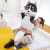 New Long Pillow Husky Doll Plush Toys Cute Husky Doll for Girls Sleeping Leg-Supporting Pillow