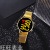 2021 New Fashion Alloy Round Led Yellow Light Electronic Watch Trend Magnetic Buckle Women's Watch in Stock