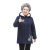 Middle-Aged and Elderly Women's Clothing Grandma Cotton-Padded Jacket Velvet Padded Thickened Coat 60-70 Years Old 80 Old Clothes Hooded Hoodies