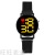 2021 New Fashion Alloy Round Led Yellow Light Electronic Watch Trend Magnetic Buckle Women's Watch in Stock