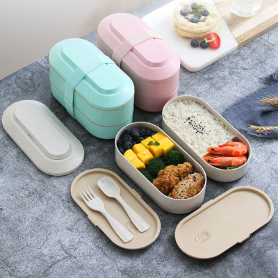 Double layer lunch box