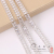 Factory Direct Sales Beaded Drill Chain Clothing Clothes Accessories Accessories Rhinestone Zircon Silver Metal Chain Ornament Accessories