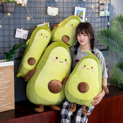 New Avocado Pillow Plush Toy Net Red Fruit Doll for Children Girls Birthday Gifts Factory Supply
